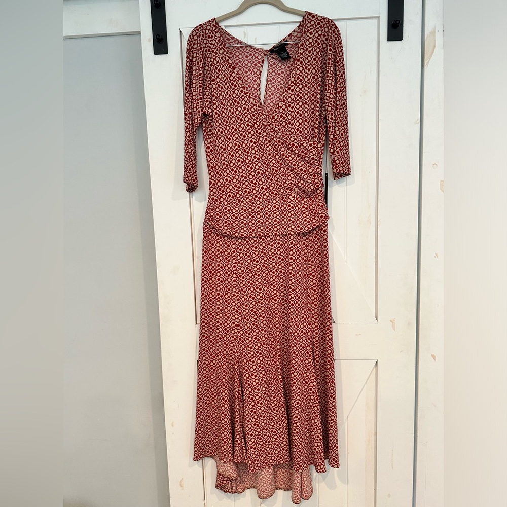 BCBGMAXAZRIA High-Low Wrap Dress